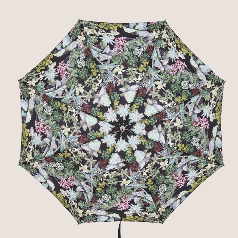 Surreal Succulent Double Cover Umbrella - 20" City Slim