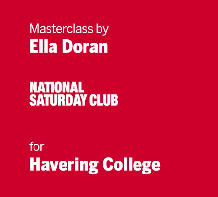 The Sorrel Foundation Masterclass with Ella Doran at Havering College as part of their Saturday Club workshops.