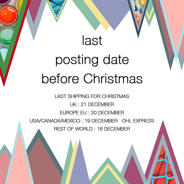 last postal dates before Christmas